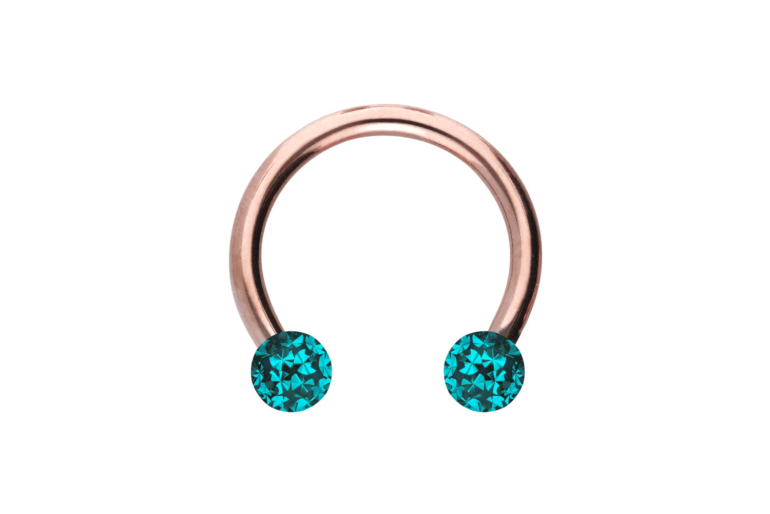 Titan Hufeisenring Piercing EPOXY-KUGELN